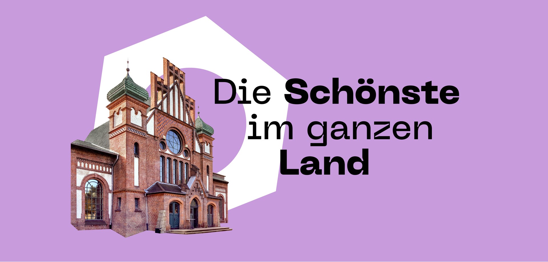 Lohnhalle der Zeche Zollern vor einer Schraubenmutter mit "Die Schönste im ganzen Land"